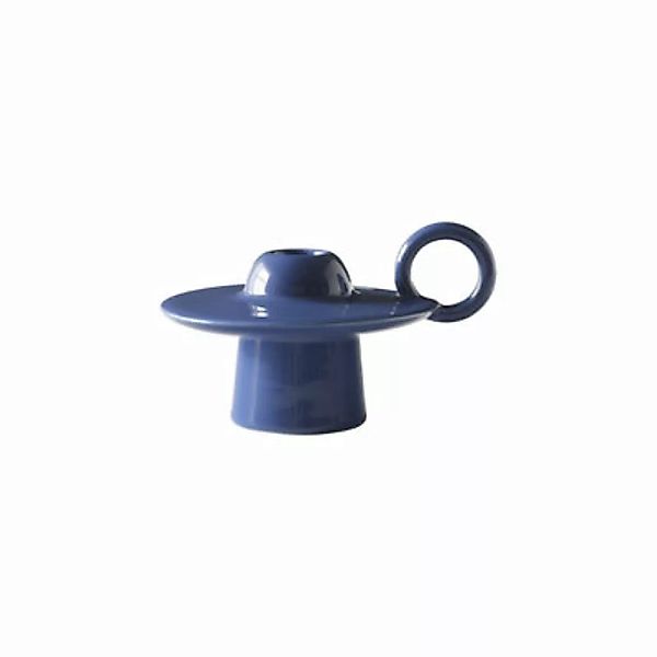 Kerzenleuchter Momento JH39 keramik blau / Jaime Hayon - Ø 11,8 x H 8,5 cm günstig online kaufen