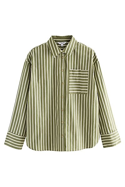 Next Langarmhemd Oversized Langärmeliges Boyfriend-Hemd (1-tlg) günstig online kaufen