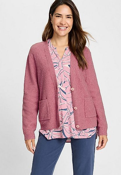 Olsen Cardigan mit V-Ausschnitt und Knopfleiste günstig online kaufen