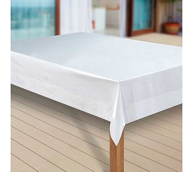 laro Tischdecke Wachstuch-Tischdecken Abwaschbar Folie Transparent. Glitter günstig online kaufen