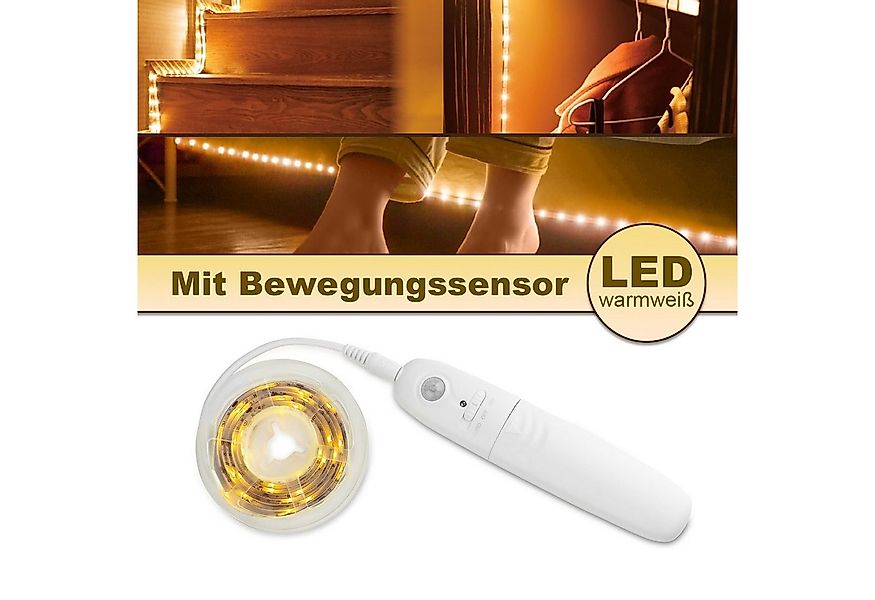 EAXUS LED-Streifen 30 LED Strip mit Bewegungssensor und Helligkeitssensor - günstig online kaufen