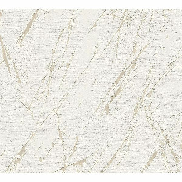 A.S. Création Vliestapete mit Marmoroptik Weiß Metallic 10,05 m x 0,53 m günstig online kaufen