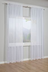 GARDINIA Gardine Schal mit Gardinenband Ausbrenner günstig online kaufen
