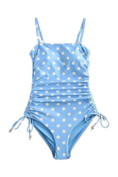 Next Badeanzug Bauchformender Bandeau-Badeanzug mit Beinrüschen (1-St) günstig online kaufen