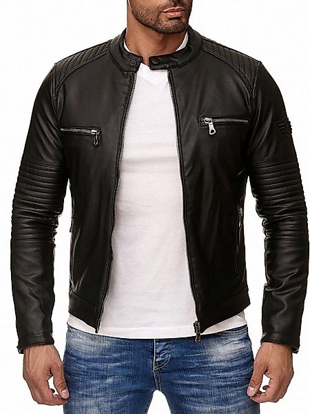 Reslad Lederimitatjacke Reslad Kunstlederjacke Herren-Jacke Leder-Jacke ges günstig online kaufen