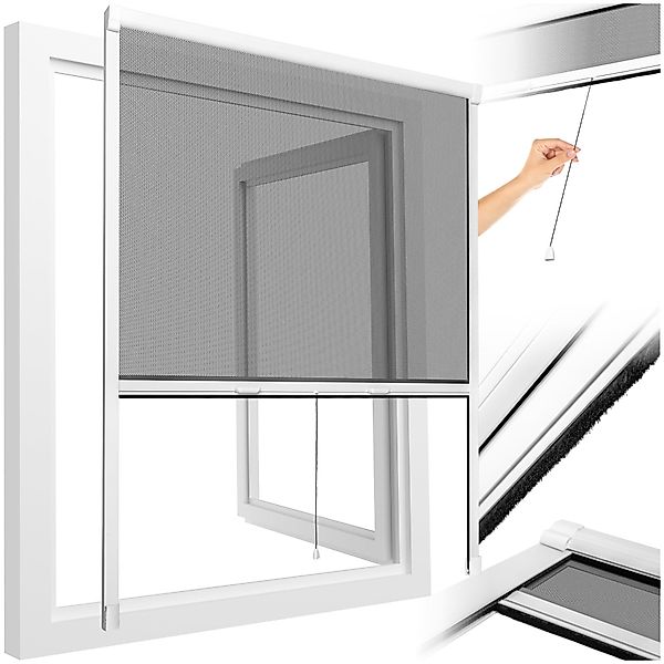 tectake Insektenschutz-Fensterrahmen Insektenschutzrollo, aus Aluminium günstig online kaufen