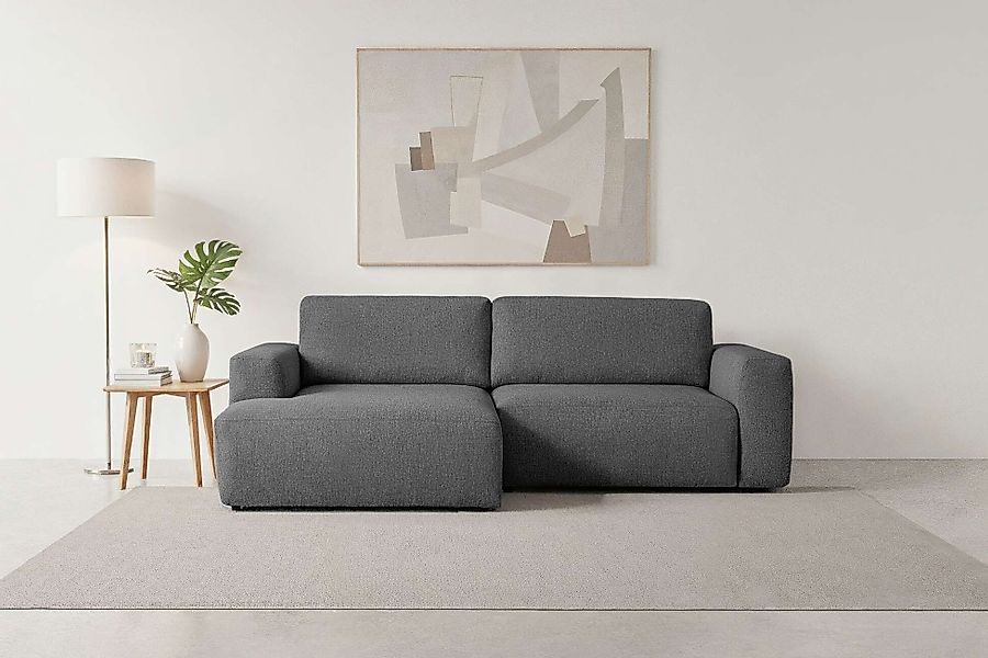 andas Schlafsofa »Noord Schlafecksofa, Breite 250 cm« Cord, Struktur, Webst günstig online kaufen