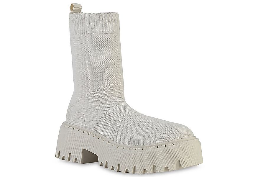 VAN HILL 839539 Plateaustiefelette Damen Stiefeletten Plateau Boots Blockab günstig online kaufen