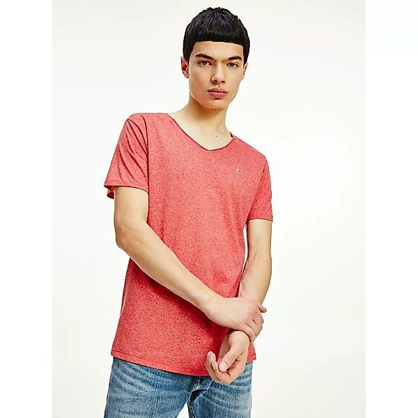 Tommy Jeans Slim Jaspe Kurzärmeliges T-shirt 3XL Deep Crimson günstig online kaufen
