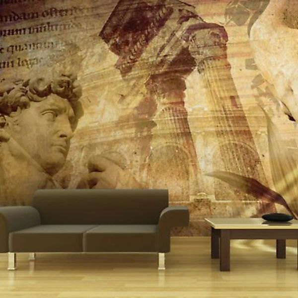 artgeist Fototapete Griechische Collage beige/braun Gr. 350 x 270 günstig online kaufen
