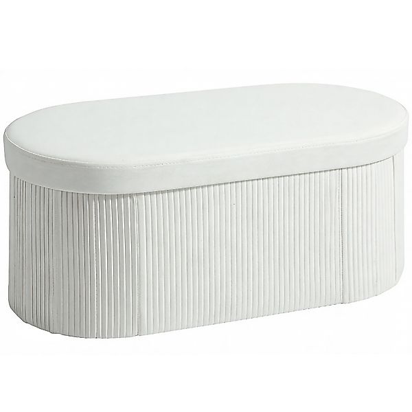 HOMCOM Sitzbank mit Stauraum Klappbar Polsterbank 76 x 38 x 35 cm mit Samt- günstig online kaufen