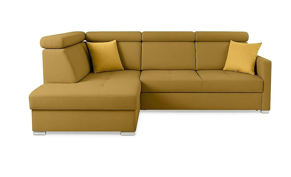 Ecksofa mit Schlaffunktion Mils ¦ gelb ¦ Maße (cm): B: 238 H: 97 Polstermöb günstig online kaufen