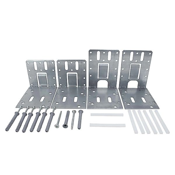 Protektor Türpfostensteckwinkelset für Profile UA/CW 100 Silber günstig online kaufen