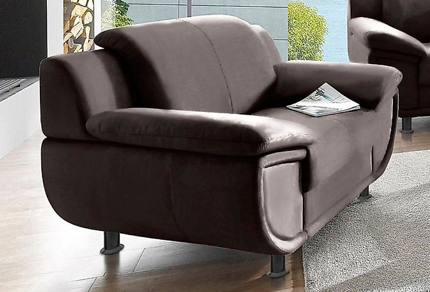 TRENDMANUFAKTUR Sessel »Rondo, Breite 121 cm, breite Armlehnen, Füße schwar günstig online kaufen