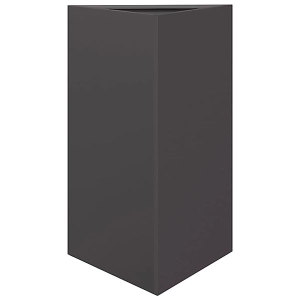 vidaXL Pflanzkübel Schwarz Dreieckig 50x43x75 cm Stahl 851171 günstig online kaufen
