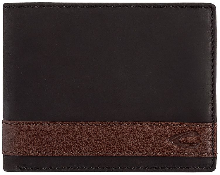 camel active Geldbörse Taipeh, aus hochwertigem Rindsleder mit braunen Quer günstig online kaufen