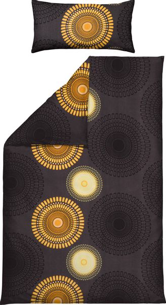 REDBEST Bettwäsche Bettwäsche, Biber, Kreise günstig online kaufen