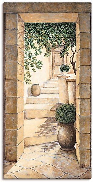 Artland Wandbild "Eingang - Fresco" Fenster & Türen 1 Stk. tlg. als Leinwan günstig online kaufen