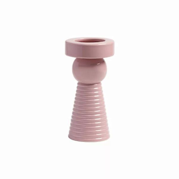 Vase Stack keramik rosa / Ø 9.5 x H 19 cm - & klevering - Rosa günstig online kaufen
