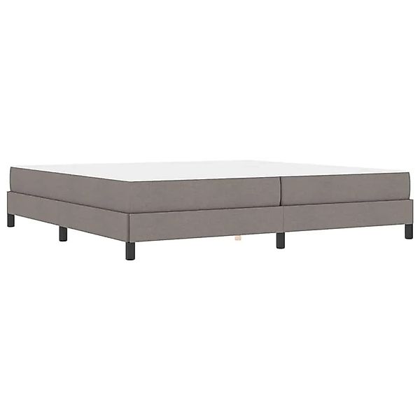 vidaXL Boxspringbett mit Matratze Taupe 200 x 200 cm Stoff 3398518 günstig online kaufen