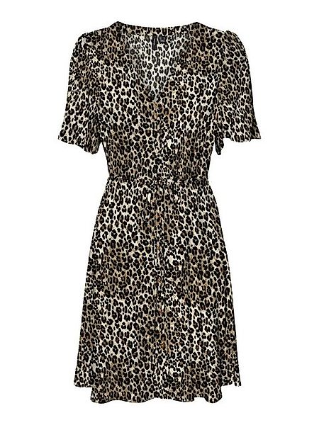 Vero Moda Shirtkleid Kleid mit Knopfleiste und Leopardenmuster (kurz) VMALB günstig online kaufen