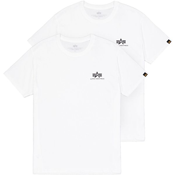 Alpha  T-Shirt Basic T Small Logo 2 Pack - white günstig online kaufen