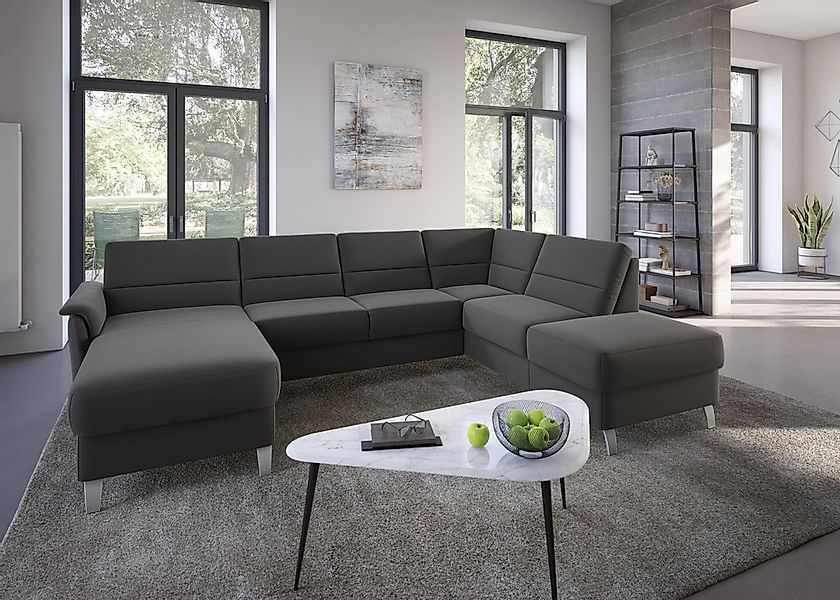 sit&more Wohnlandschaft "Palmera U-Form, B: 308 cm" optional Bettfunktion & günstig online kaufen