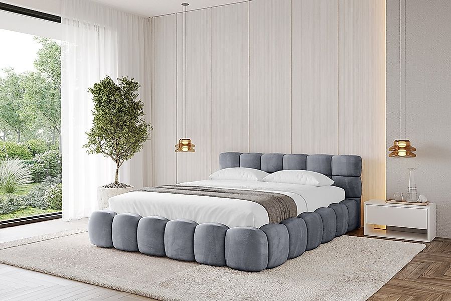 ALTDECOR Polsterbett LEYA-v1 (Polsterbett mit Bettkasten und Lattenrost, Bo günstig online kaufen