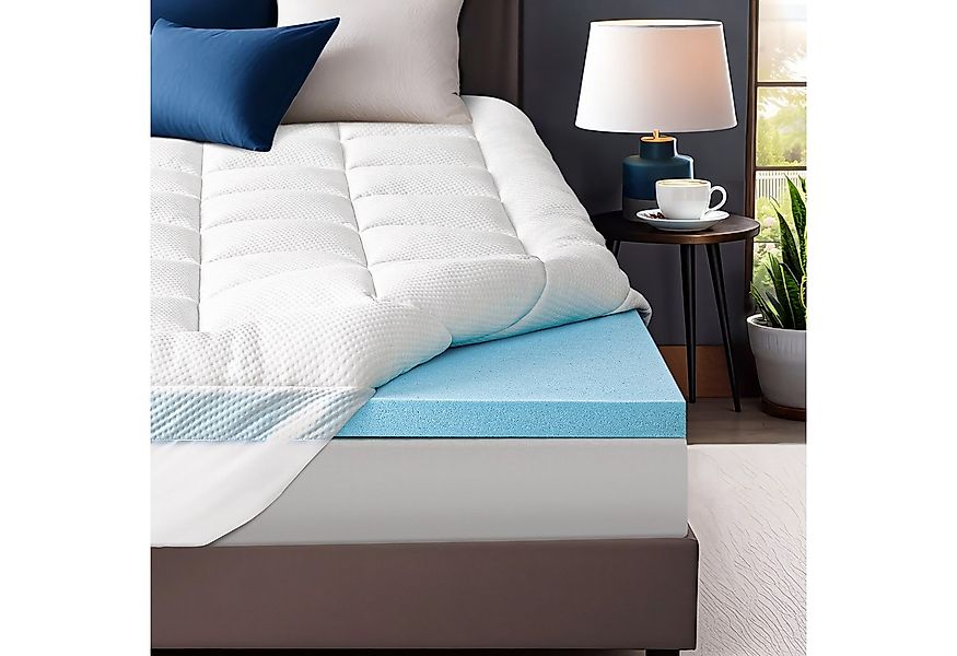 Elemuse, Topper Gel Schaum H3/H4 Topper mit Waschbar Bambusfaser Bezug, 7cm günstig online kaufen