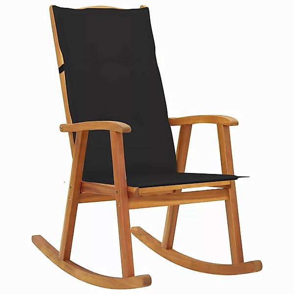 Schaukelstuhl Mit Auflagen Massivholz Akazie günstig online kaufen