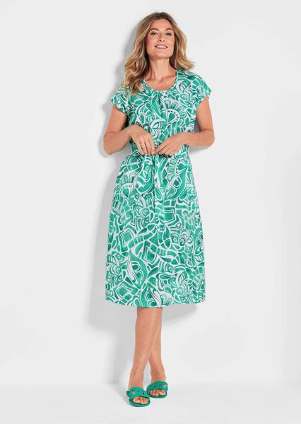 GOLDNER Sommerkleid Leinenkleid Ethno, Halbarm Printkleid günstig online kaufen