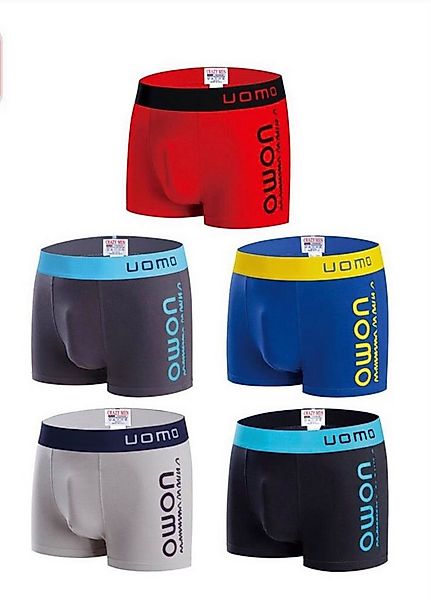 Uomo Boxershorts Herren Boxershorts 5er Pack Farbmix Baumwolle 2374 Atmungs günstig online kaufen
