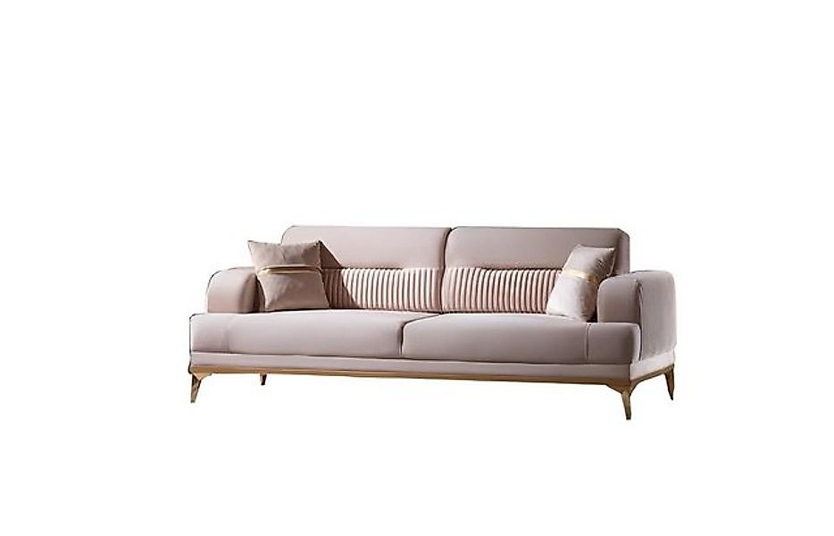 JVmoebel 3-Sitzer Dreisitzer Wohnzimmer 3-Sitzer Sofa Polster Möbel Stoff B günstig online kaufen
