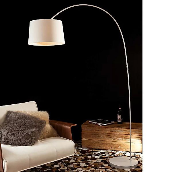 Design Stehlampe in Weiß 205 cm hoch günstig online kaufen