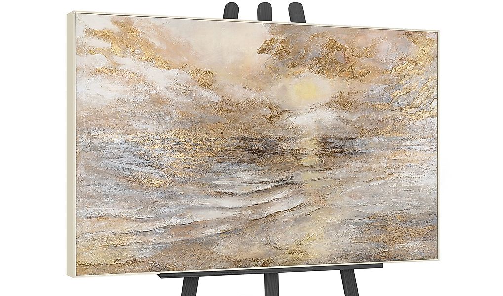YS-Art Gemälde Meeresleuchten, Abstraktion, Leinwandbild einer günstig online kaufen