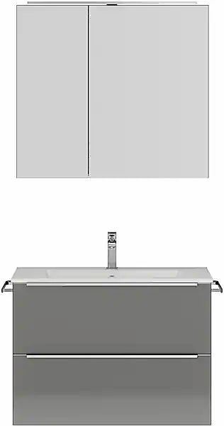nobilia® Badmöbel-Set »Levere« vormontiert, mit Soft-Close, 2 Stk. tlg. günstig online kaufen