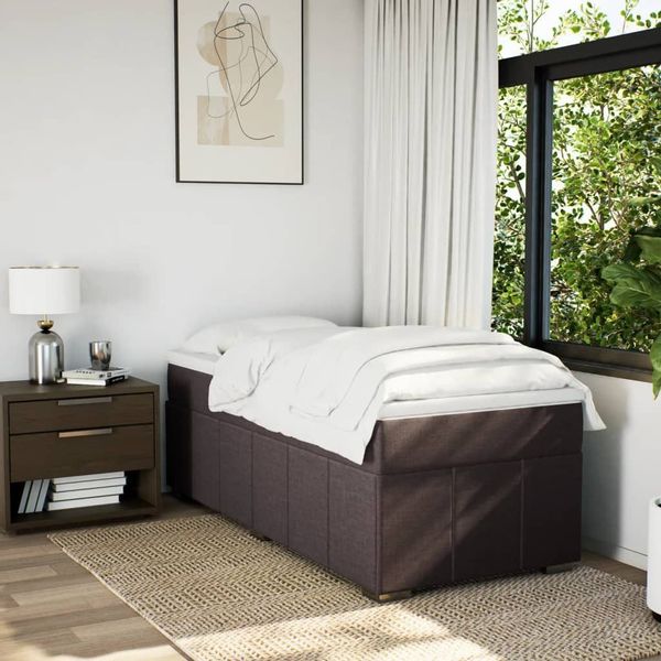 vidaXL Bett Boxspringbett mit Matratze Dunkelbraun günstig online kaufen
