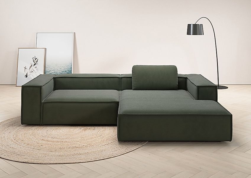 Home affaire Ecksofa "Watertown, modernes XXL L-Form, 306 cm breit" Großzüg günstig online kaufen