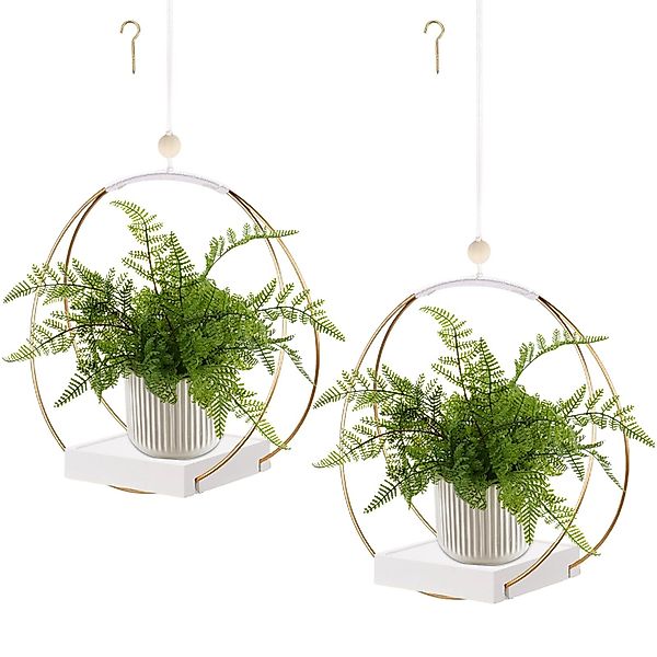 Coonoor Blumenampel Hängende Blumenampel Metall Blumentopf günstig online kaufen