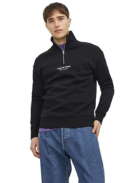 Jack & Jones Strickpullover JORVESTERBRO QUARTER ZIP aus Baumwollmix günstig online kaufen
