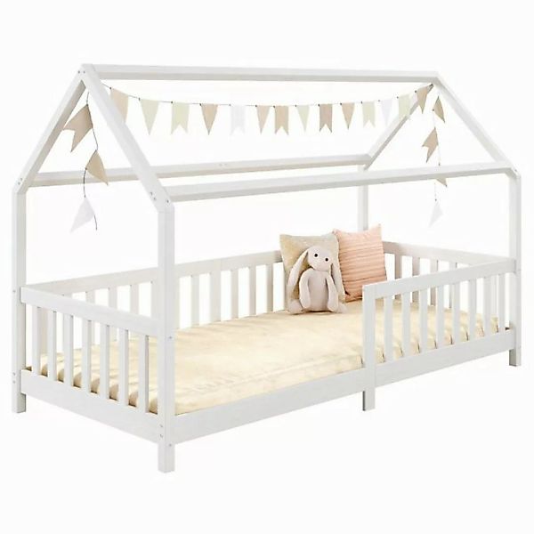 IDIMEX Kinderbett NINA, Hausbett Montessori Bett Kiefer 90 x 200 Tipibett m günstig online kaufen