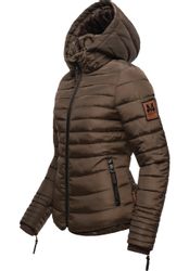 Marikoo Winterjacke "Amber" mit Kapuze stylische Steppjacke mit Teddyfutter günstig online kaufen