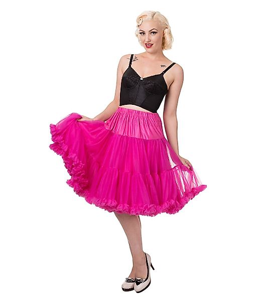 Banned Unterrock Starlite Hot Pink Rockabilly günstig online kaufen