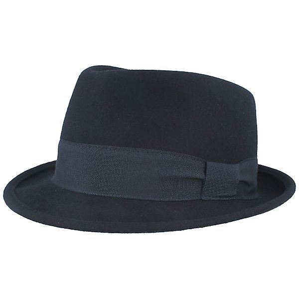 Breiter Filzhut Dezenter Trilby mit Rips-Garnitur günstig online kaufen