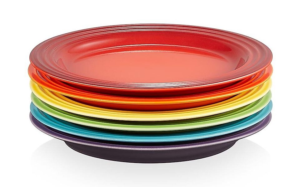 Le Creuset Frühstücksteller 6er-Set Regenbogen Steinzeug günstig online kaufen