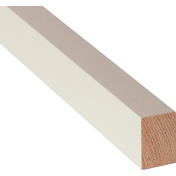 Rechteckleiste Weiß,ackiert 19 mm x 30 mm Länge 900 mm günstig online kaufen
