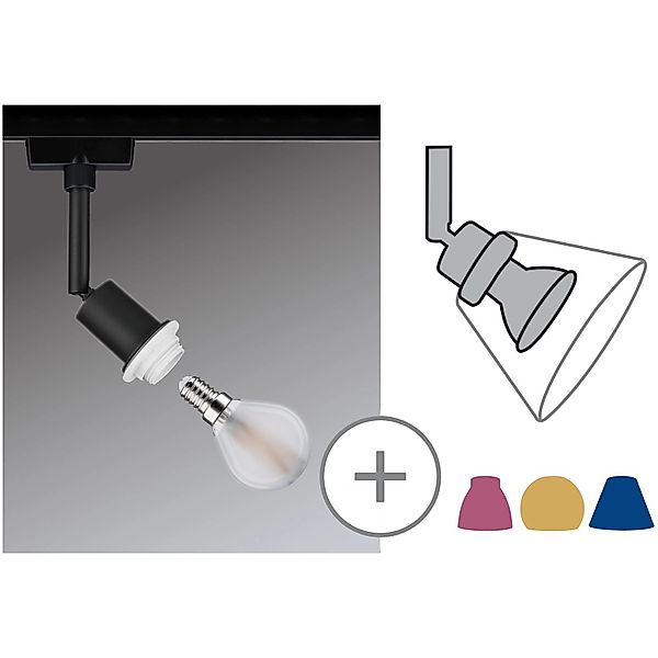 Paulmann "URail Schienenspot DecoSystems Basic Einzelspot E14 max. 20W dimm günstig online kaufen