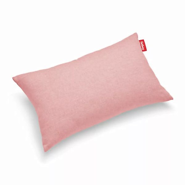 Outdoor-Kissen King OUTDOOR textil rosa / Olefin-Stoff - 66 x 40 cm - Fatbo günstig online kaufen