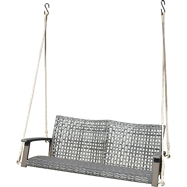 Garden Pleasure Hängebank Cuneo 57 cm x 79 cm x 120 cm Grau günstig online kaufen