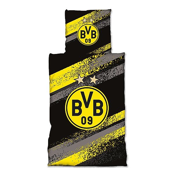 BVB Bettwäsche BVB-Bettwäsche Graffiti Streifen, Baumwolle, günstig online kaufen